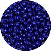 200pcs 10mm Pearl Beads Satin Luste Round Loose Plastic Pearl Craft Beads for Jewelry Making Earring Bracelet Necklace Key Chains Sewing Crafts Decoration (Royal Blue)