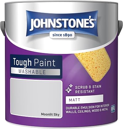 Johnstone's Washable Matt Paint Moonlit Sky 2.5L Emulsion 12m2/L