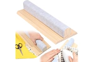 15.75 inches Pressing Bar with Clapper, Wool Pressing Bar, Wood Tailors Clapper with Solid Wood Core and Clapper Seams Flat Q