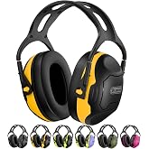 Dr.meter Ear Protection Ear Muffs, C06 Safety Earmuffs for Adults Kids | NRR28dB Noise Cancelling Headphones for Range, Hearing Protection Mowing, Concerts, Monster Jam, Kids Autism Noise Reduction