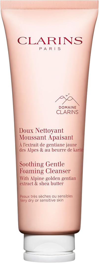 Clarins Soothing Foaming Cleanser 125ml Gentle Hydrating Cleanser for Sensitive
