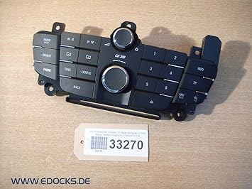 Control Unit Switch Cd Radio Head Unit Cd300 Telephone Insignia Opel Amazon De Auto
