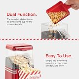 VonShef Popcorn Machine Retro 1200W Air Popcorn Maker Red view 2