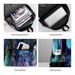 Muxxirt Daily Backpack Beautiful Galaxy Cyan nebula