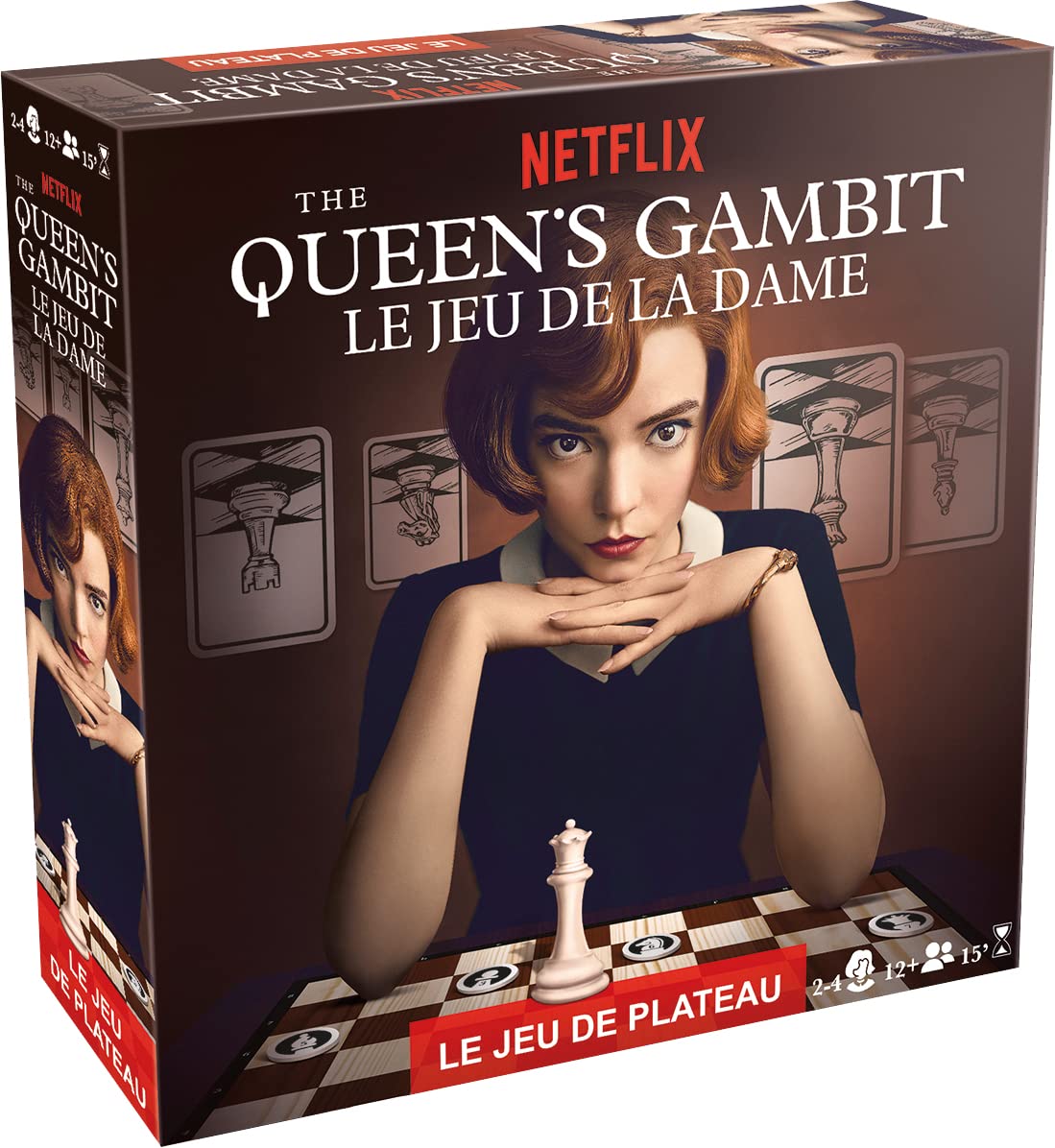 Asmodee - Queen's Gambit - LE JEU DE LA DAME - Jeu de société 'FR' - 2 à 4 joueurs - Age 18+