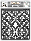CrafTreat Damask Pattern Stencils for Painting on