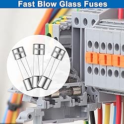 Sunxeke 20PCS F5AL250V 5 x 20mm Fast Blow Glass