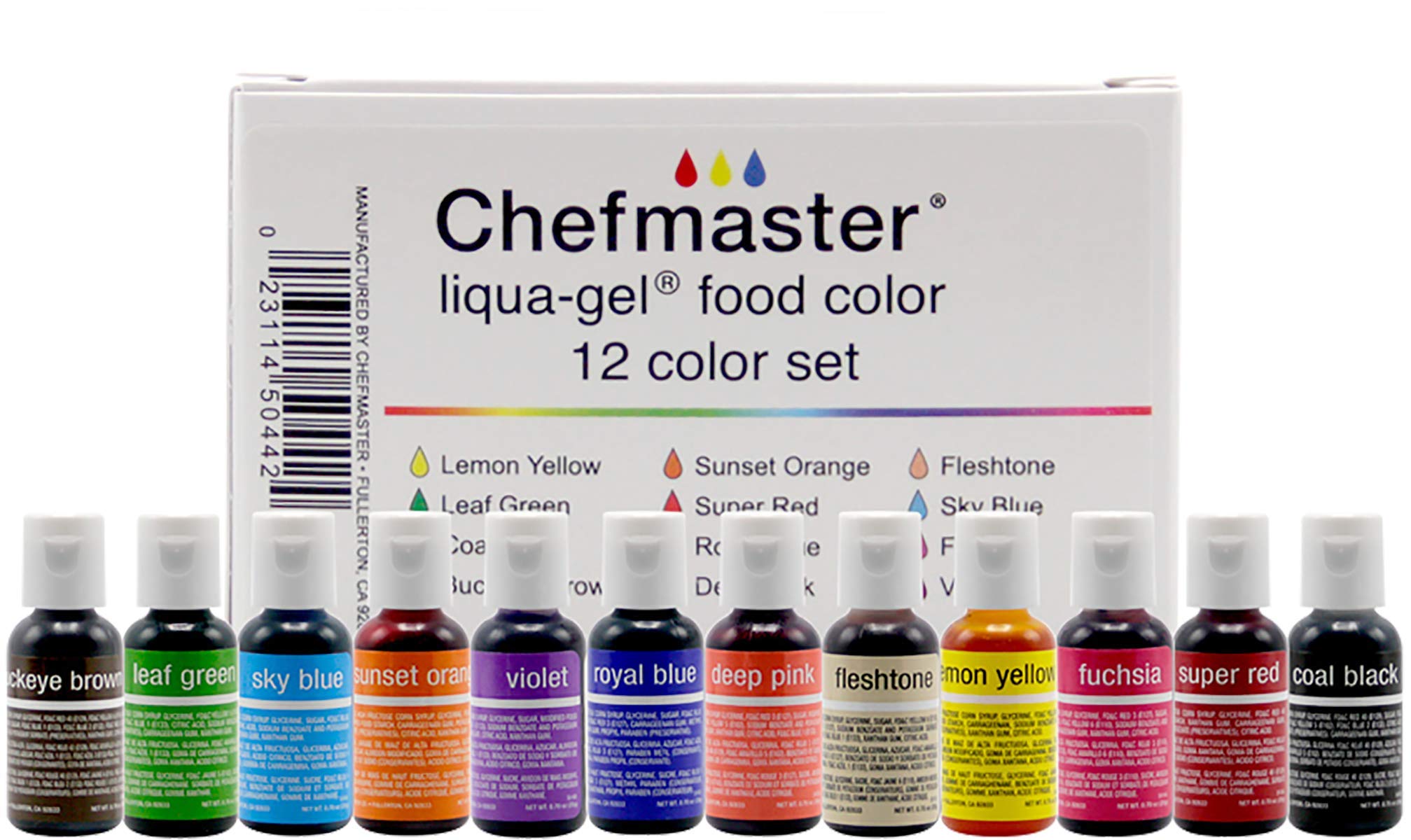 Complete Chefmaster Gel Food Coloring Pack Food Color vrogue.co