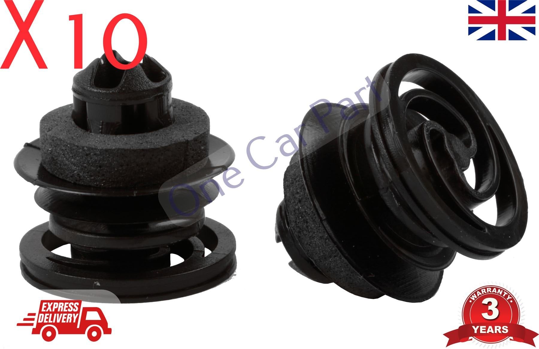 10x GOLF MK4 PASSAT BORA DOOR CARD TRIM CLIPS INTERIOR PANEL