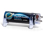 Planet Audio PCBLK2.0 2 Farad Car Capacitor, Energy Storage, Enhanced Bass