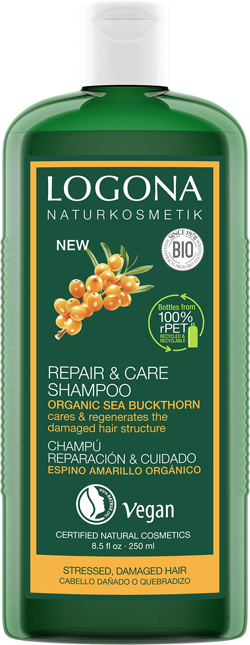 Logona Repair and Care Shampoo Organic Sea Buckthorn