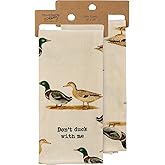 Primitives by Kathy Don't Duck with Me Decorative Kitchen Towel Small