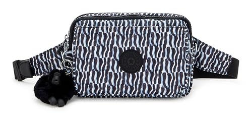 Kipling ABANU Multi Small Crossbody Convertible to waistbag, Holiday Waves (Blue)