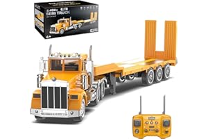 NOKA 39.6 Inches Remote Control Semi-Trailer Truck Toy, [2026 New] Extra Large RC Semi Truck with Lights & Sound, 16-Channel 
