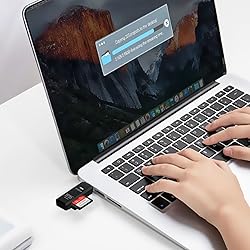 USB3.0 Micro SD Card Reader, 5Gbps 2-in-1 SD Card