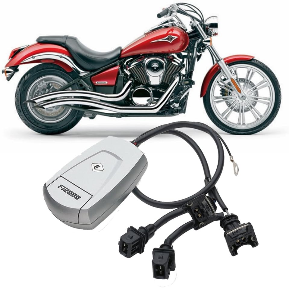 Cobra Speedster Swept Exhaust & Fi2000R Fuel Processor - compatible with Kawasaki VN900 Vulcan 900_4218T|92-1968