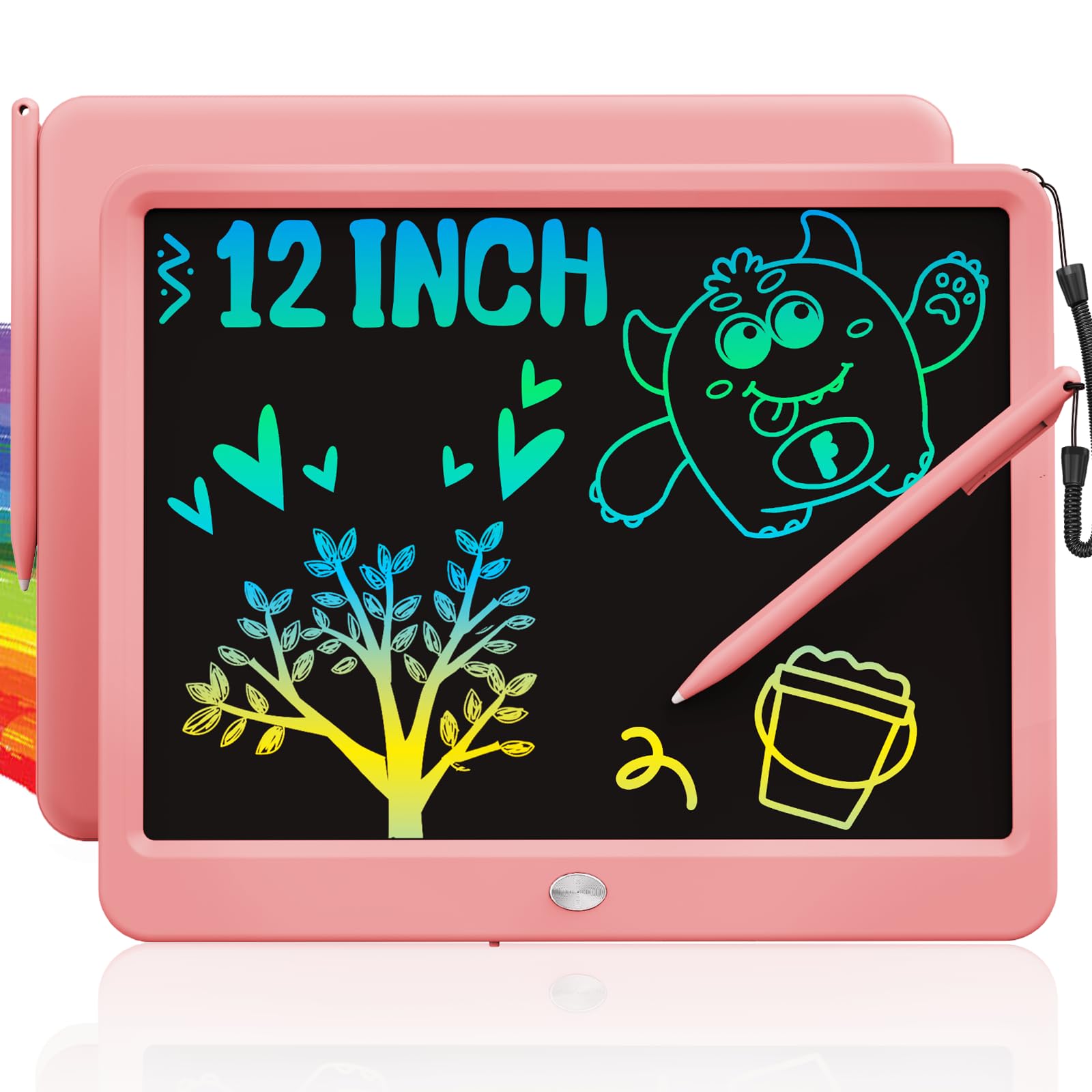TEKFUN LCD Writing Tablet for Kids Girls Toys, 12