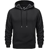 EKLENTSON Men's Hoodies Winter Warm Sweatshirts Fleece Sherpa Lined Hoodies Casual Workout Pullover with Kangaroo Pocket