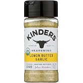 KINDERS Organic Lemon Butter Garlic Seasoning, 3.3 OZ