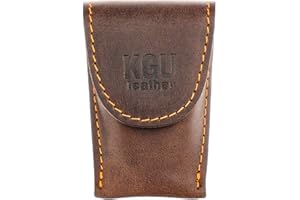 KGUBRASS French horn MOUTHPIECE HOLDER Single for 1 Mouthpiece. Genuine leather carrying bag. Compact Mouthpiece Holder. Protection Case for French Horn Mouth piece (Single, Brown)