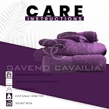 GC GAVENO CAVAILIA Fade Resistant Bath Towels 700 GSM Purple 4PK view 6