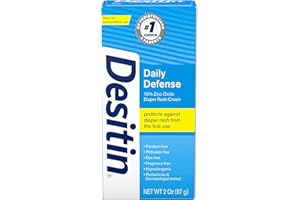 Desitin Daily Defense Baby Diaper Rash Cream with 13% Zinc Oxide Barrier Cream to Treat, Relieve & Prevent diaper rash, Hypoallergenic, Dye-, Phthalate- & Paraben-Free, Travel Size, 2 oz