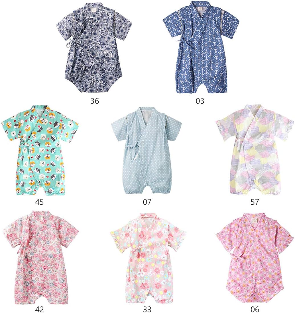 PAUBOLI Baby Romper Kimono Robe Cotton Japanese Pajamas: Clothing