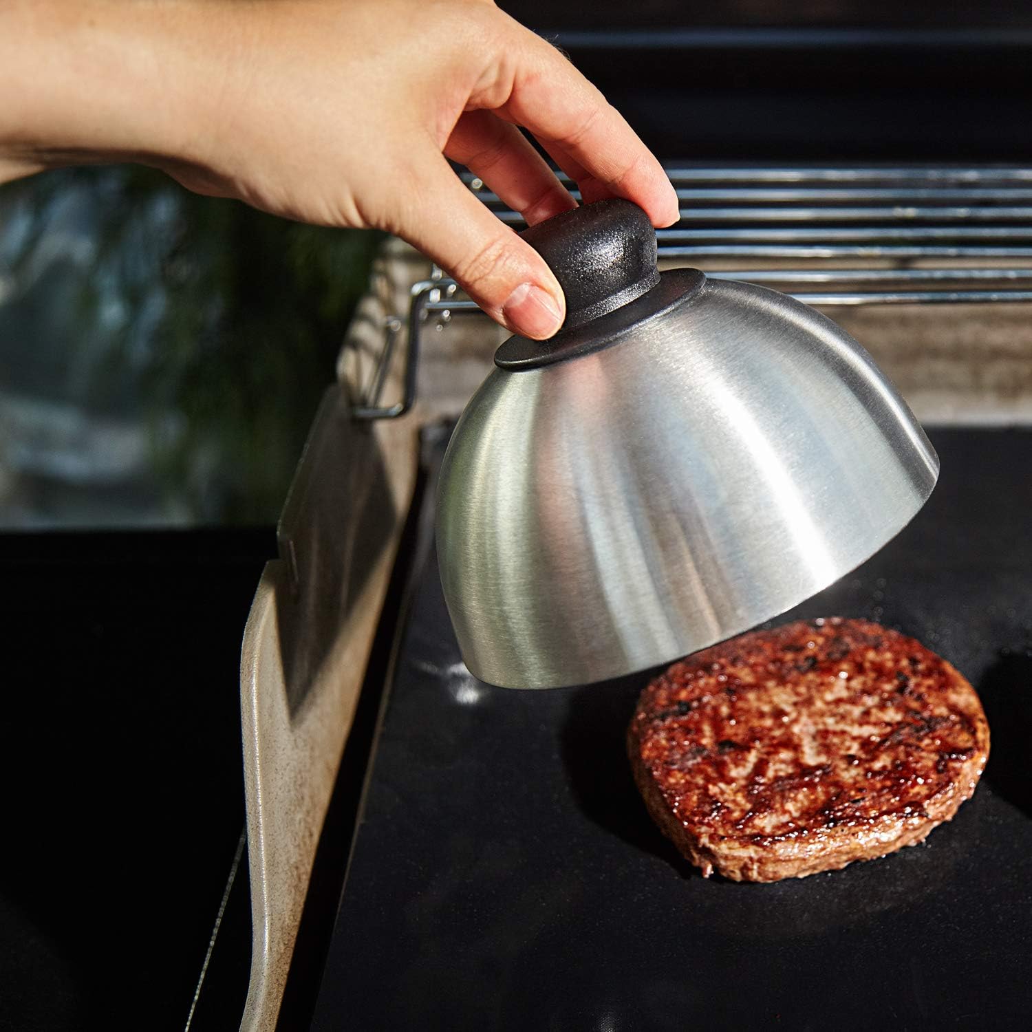 Burger Cover, Bell, Cloche for Grilling and Melting