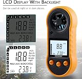 V· Digital Anemometer Wind Speed Meter Temp Airflow 5 Units LCD view 4