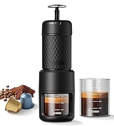 STARESSO Classic Portable Espresso Maker, 2 IN 1