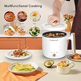 Audecook 1.5L Electric Hot Pot Non Stick Mini Cooker Shabu Skillet view 2