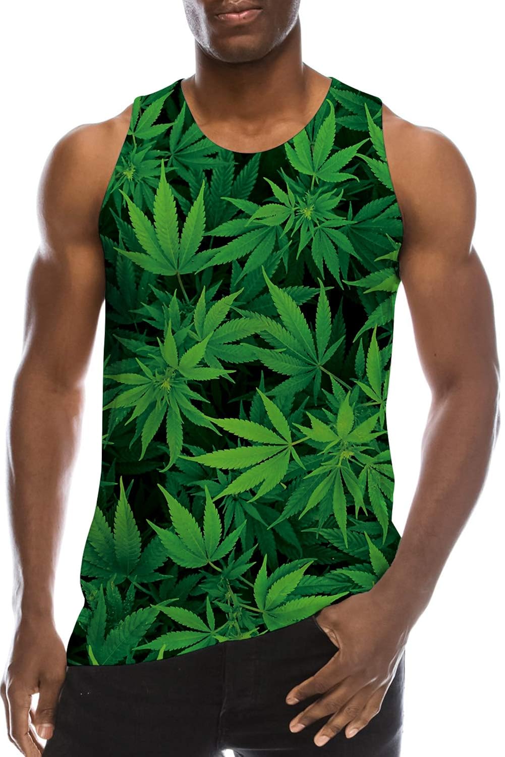 Ahegao Men's Tank Tops 3D Printed Underwaist Funny Jersey Ringer Casual Vest T Shirt