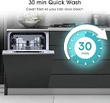 Hisense Slimline Dishwasher 10 Place White 30 Min Quick Wash Energy E view 5