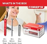COREFIX 100mm Heavy Duty Dot & Dab Wall Fixings 4 per Set 24pk view 3