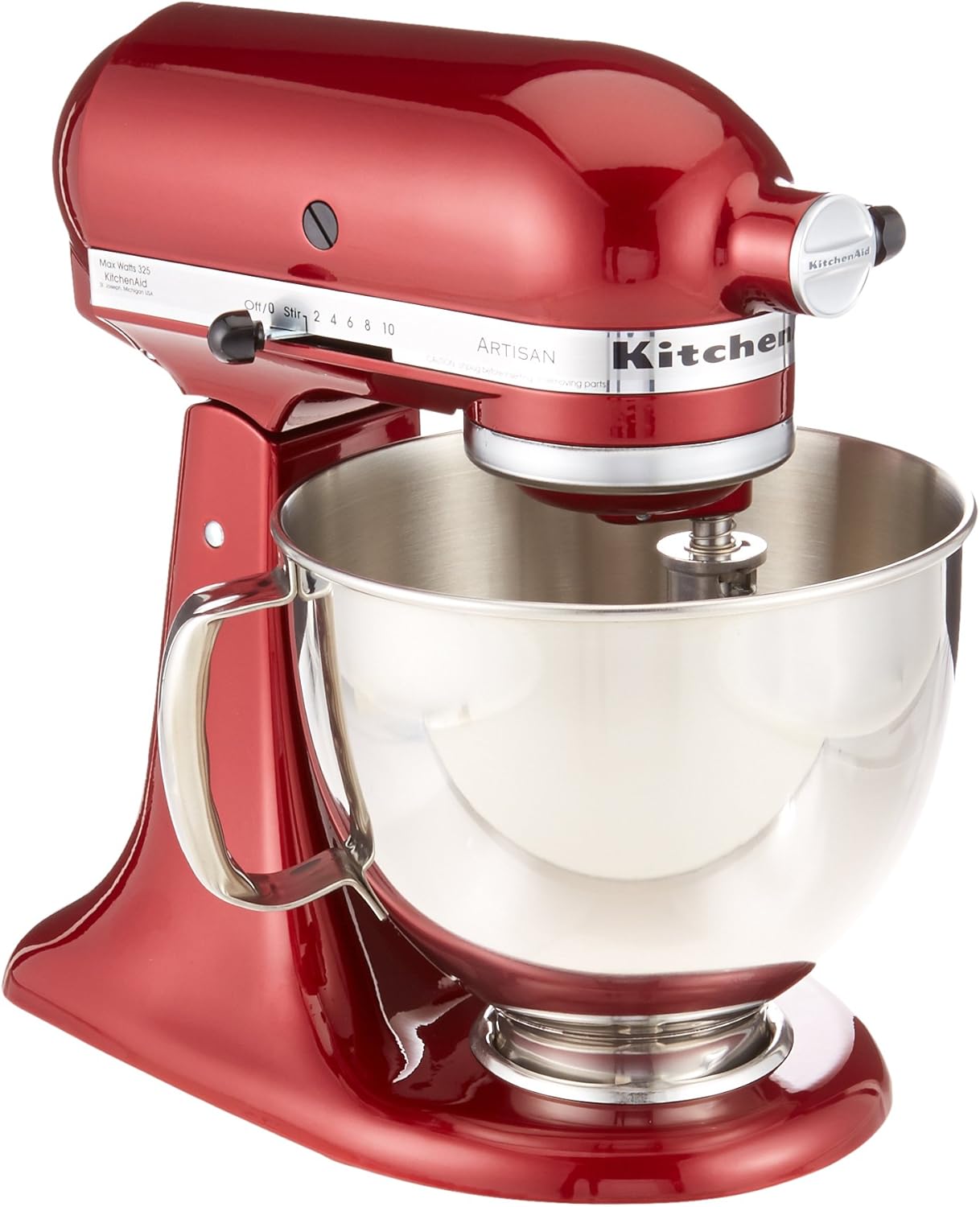 KitchenAid RRK150GD Artisan Series Stand Mixer, 5 quart, Grenadine (Renewed)