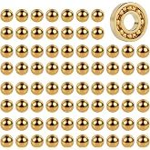 80 PCS Precision Brass Bearing Balls with Transparent Storage Box, 1/2 Inch Diameter Brass Balls with Polished Surface, Ideal for Ball Mill and Diverse Projects