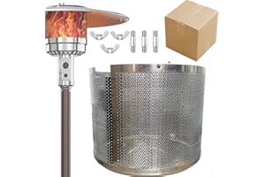 LESIMNKY Patio Heater Emitter Screen Main Burner Net Cover Heater Replacement Parts 304 Will Not Rust Steel Double Net 10 3/4" Diameter Applied to Most Gas Patio Heater (Emitter Screen)
