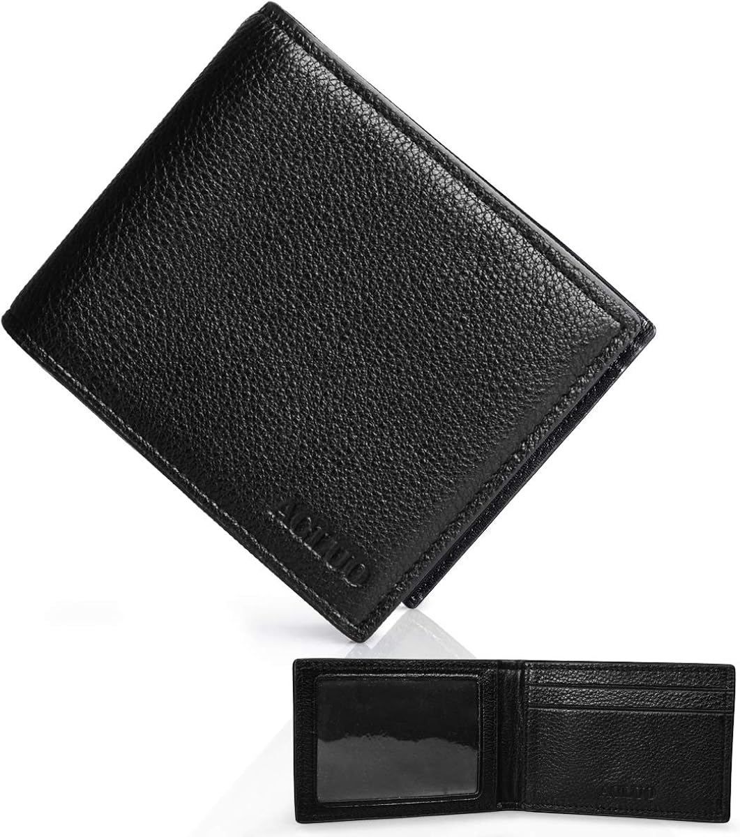Amazon 財布 メンズ 二つ折り 本革 小銭入れ無し 大容量 カード14枚 紳士 天然牛革 財布