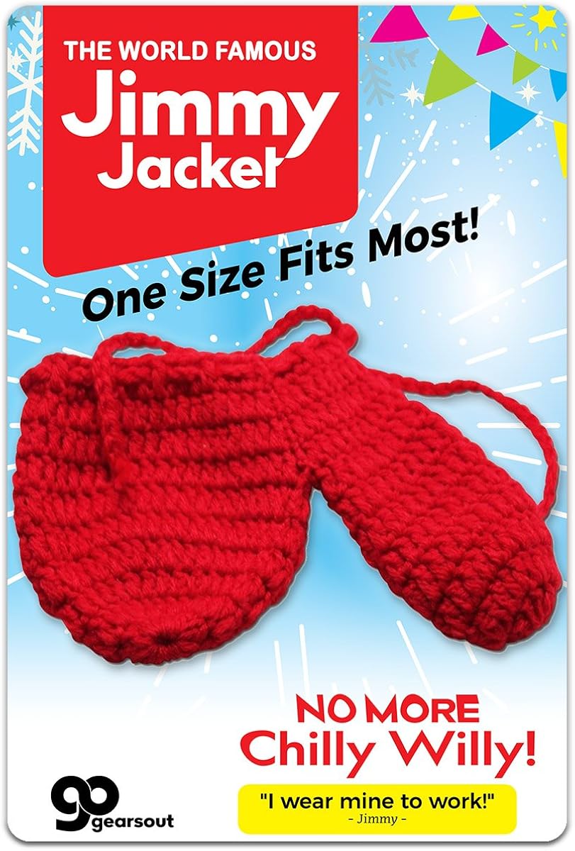 Jimmy Jacket for Men Funny Knit Willy Warmer Peter Heater for Dad