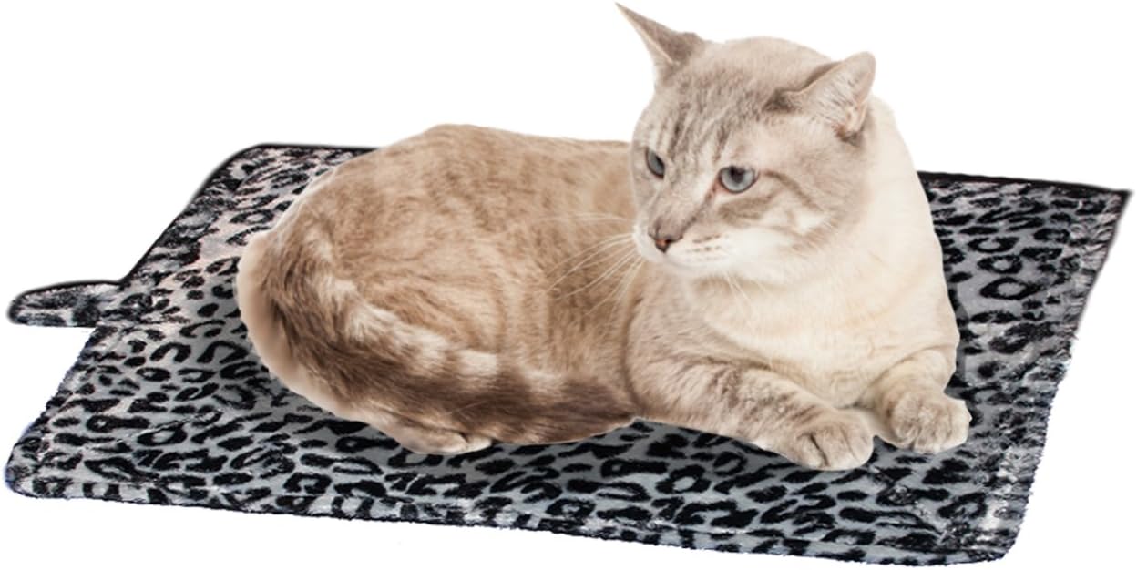 Cat Bed - Purrfect Thermal Cat Mat Leapord Prints (Gray Leopard) : Pet Supplies