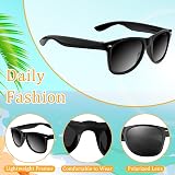 ASTARON Black Sunglasses Bulk 12 Pack Neon Party Favors Summer Beach view 5