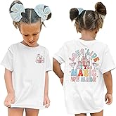 GLIGLITTR Girl Magical Shirt Magic Kingdom Shirt Long Live All The Magic We Made Tshirt Holiday Castle Family Vacation Outfit
