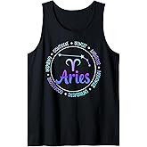 Aries Zodiac Sign Aries Horoscope Aries Birthday Tank Top
