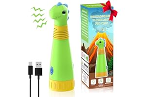 SEVENKA Dinosaur Rechargeable Flashlight for Kids, LED Flashlight with Dino Roar Sound, Kids Flashlight Torch Toy, Outdoor Kids Camping Gear Accessories, Birthday Gift Easter Basket Stuffers for Kid Boy Girl