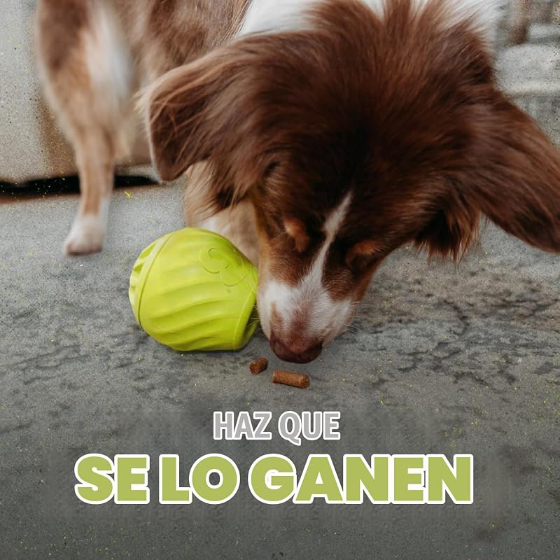Pawbler - Juguete Interactivo de Goma Natural para Perros con dispensador de golosinas y croquetas, Ideal para el aburrimiento