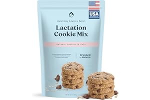 MOMMY KNOWS BEST Lactation Cookies Mix - Oatmeal Breastfeeding Cookie Supplement Support for Breast Milk Supply Increase (Chocolate Chip, 1.5 Pound (Pack of 1))