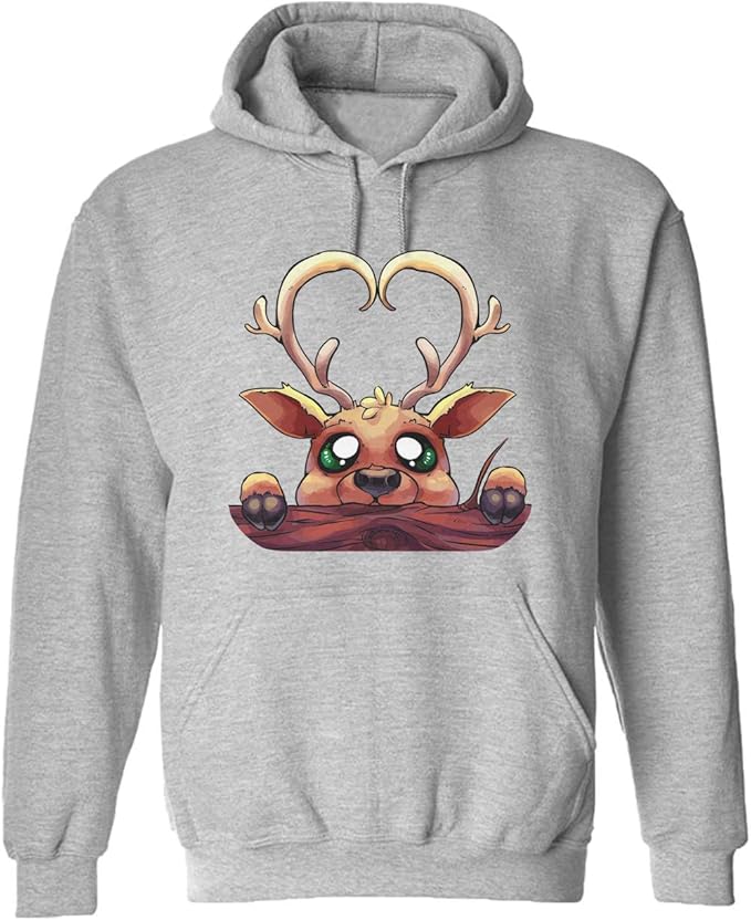 Cute Deer Pullover Hoodie Amazon.co.uk Clothing
