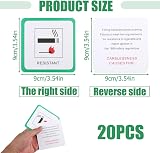 Tinshow 20 Pack DL7 Fire Safety Labels Green 9x9 cm Upholstery view 2