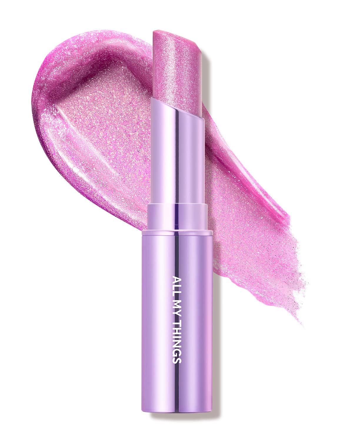 AMTS Tinted Lip Balm - Moon Lights | Hydrating Glitter Lipstick | Pearl Shimmering Daily Lip Makeup for dry, cracked, chapped lips | korean beauty Moisture Lip Tint