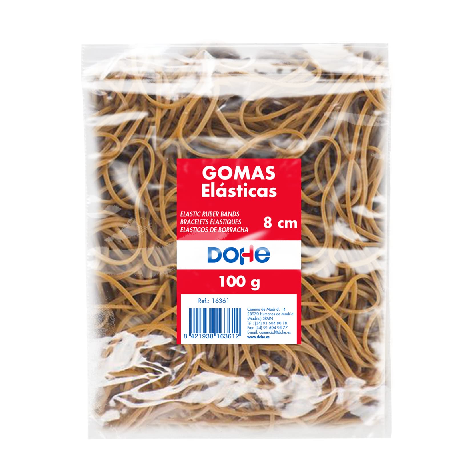 MTL - Box of Elastic Bands 1.5 mm x 8 cm